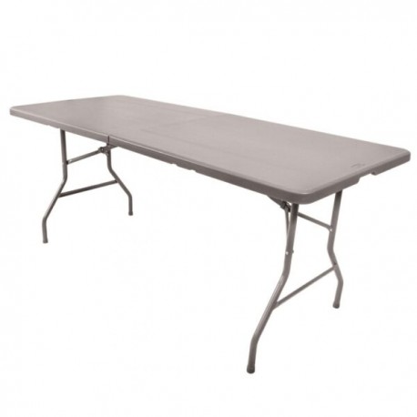 Mesa plástica plegable portafolio 180cm Café Top Living