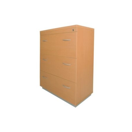 Archivero horizontal Elite 3 gavetas para oficina.