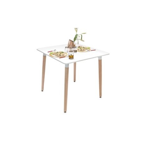 Mesa Eames Minimalista Top Living  cuadrada 80 x 80cm