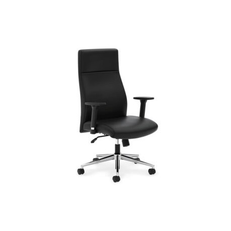 Silla ejecutiva Additional 108, en piel negra