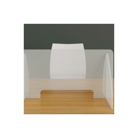 Mampara de acrilico para escritorio 80X60 para oficinas