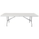 Mesa plegable rectangular 2 secciones 244 x 76 para oficina.