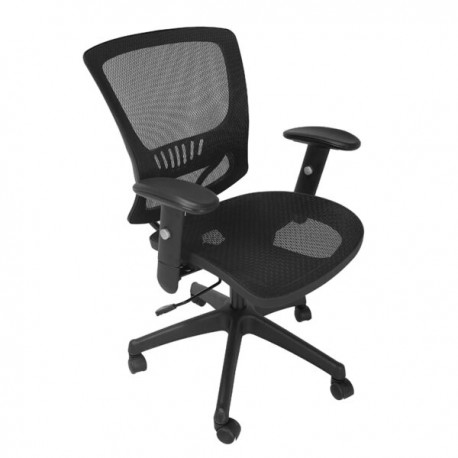 Silla semi-ejecutiva R1 full mesh negro