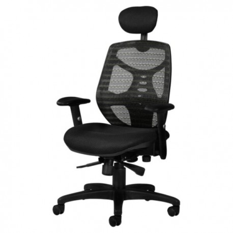 Silla semi-ejecutiva KB-1, asiento y respaldo en mesh